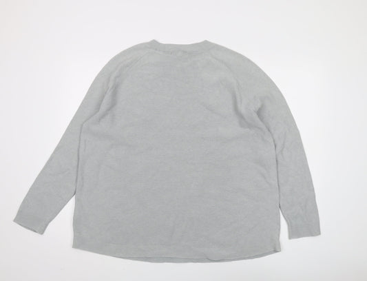 Womens UK Size M Sandwich Grey Pullover Jumper