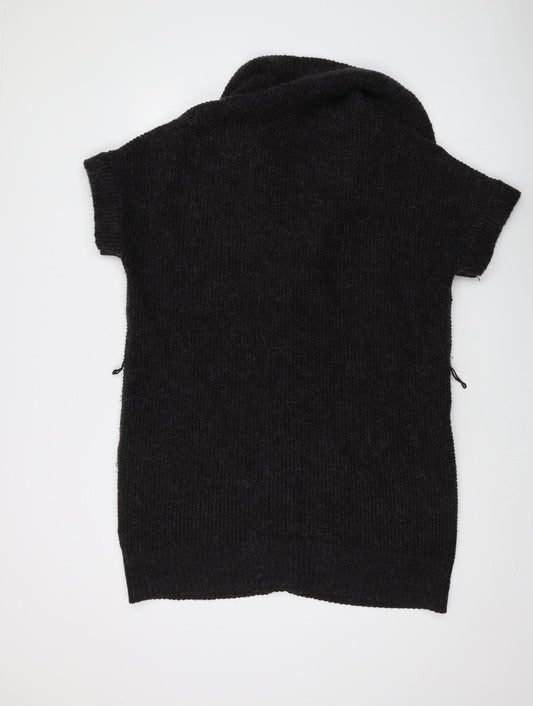 Gap Women's Black M Cardigan Cowl Neck Knit
