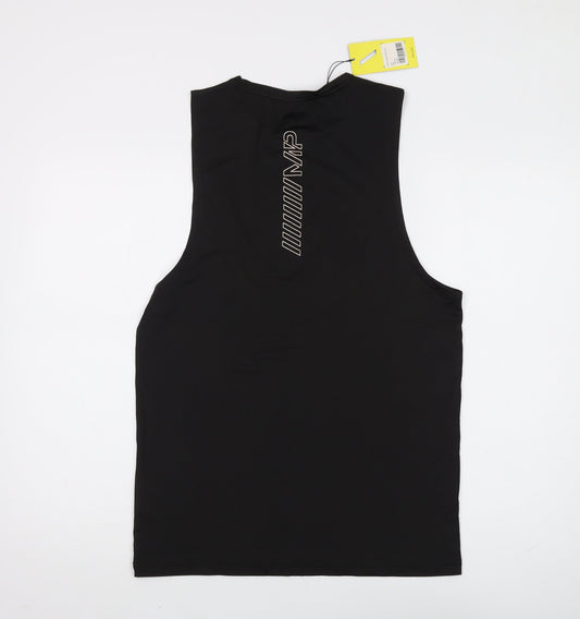 MP Men's Black Athletic Tank Top, Size S, Gym Wear