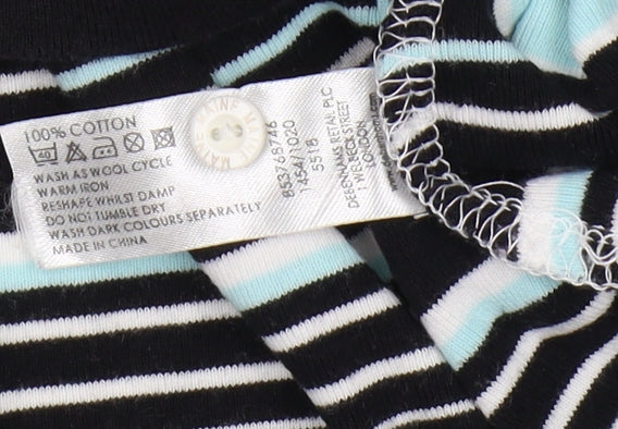 Maine New England Women's Black Polo Top Size 12