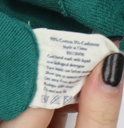 Jack Wills Men's Green V-Neck Pullover Jumper Size S