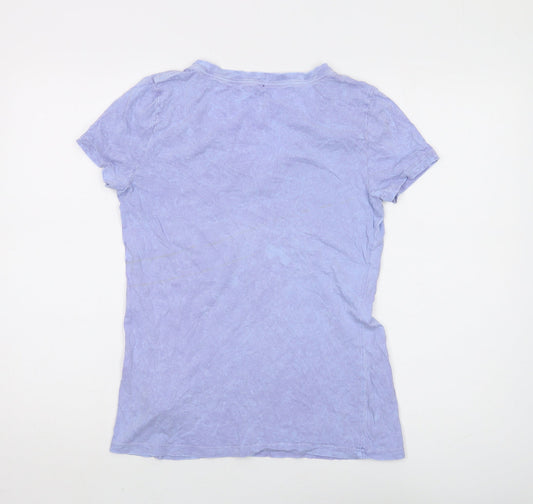 Womens UK Size S Gap Purple Basic T-Shirt