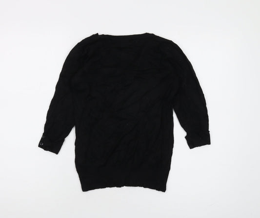 Womens UK Size 12 Red Herring Black Pullover Jumper