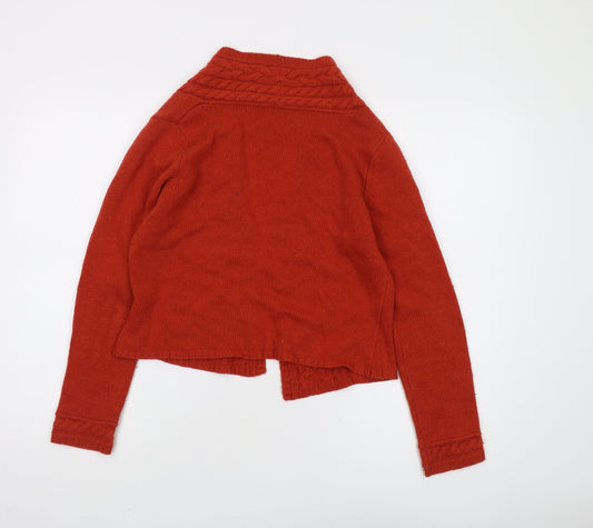 Womens UK Size S Minuet Petite Red Cardigan Jumper