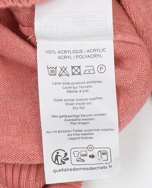 Womens UK Size 18/20 Damart Pink Pullover Jumper