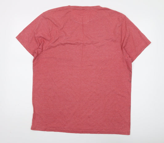 Lee Cooper Men's Red XL Vintage Graphic T-Shirt