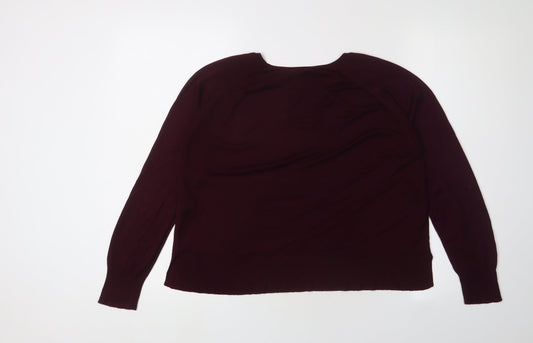 Womens UK Size 16 Zara Red Pullover Jumper