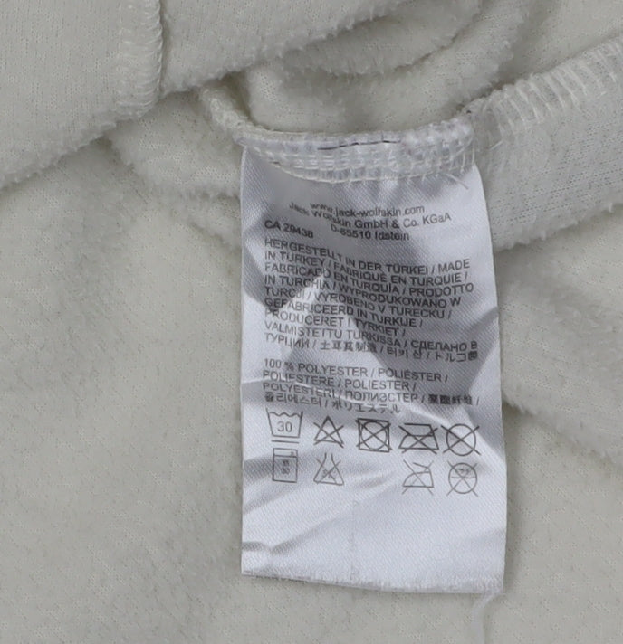Womens UK Size 10 Jack Wolfskin Ivory Pullover Sweatshirt