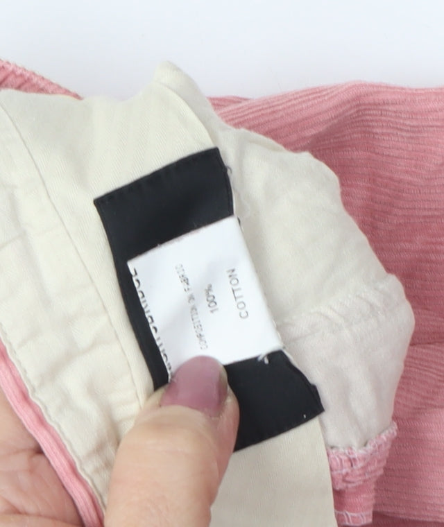 Liu Jo Men's Pink Corduroy Chino Trousers UK 18