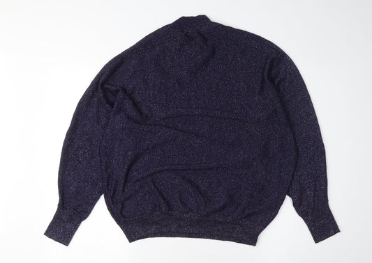 Womens UK Size M Marks and Spencer Blue Pullover Jumper