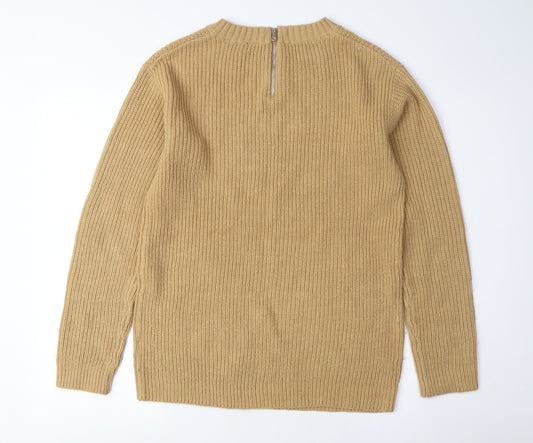 Womens UK Size 10 Dorothy Perkins Beige Pullover Jumper