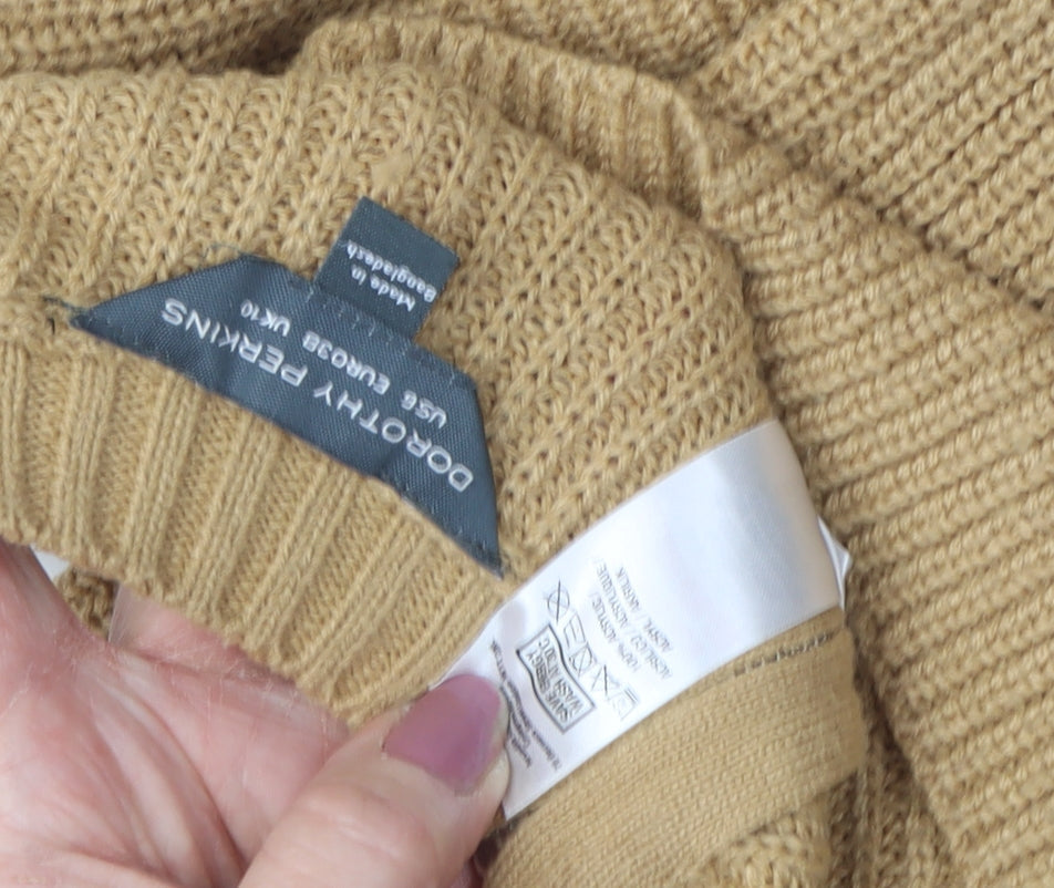 Womens UK Size 10 Dorothy Perkins Beige Pullover Jumper