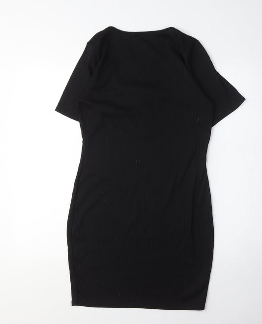 Quiz Women Black Bodycon Mini Dress XS