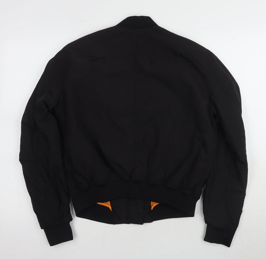 Unisex Adults UK Size 12 H&M Black Bomber Jacket