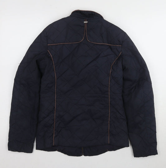 Unisex Adults UK Size S Savanah Collection Blue Quilted Coat