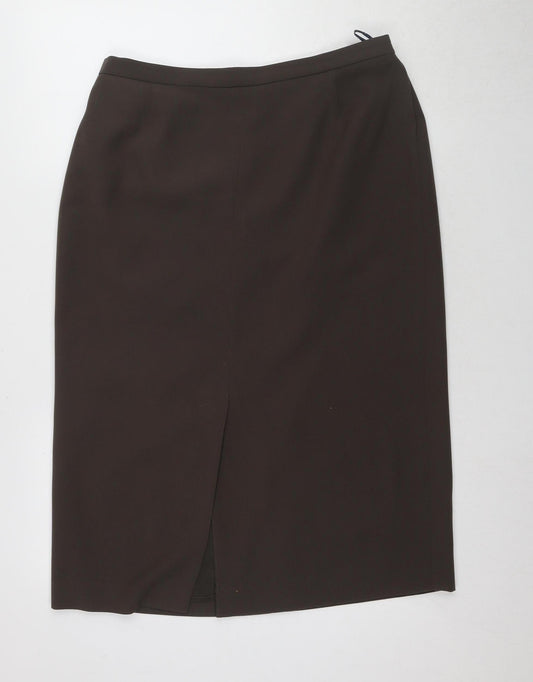 Alexon Women's Brown Pencil Skirt, Size 16, Business, Autumn/Winter
