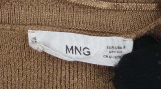 Unisex Adults UK Size 4 MNG Brown Cardigan Jumper