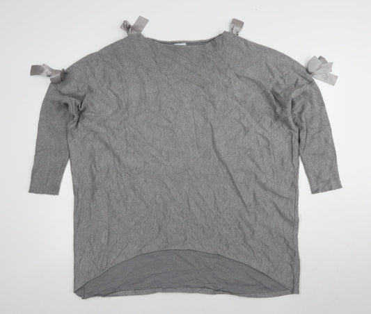 Womens UK Size 18 Blue Vanilla Grey Pullover Jumper