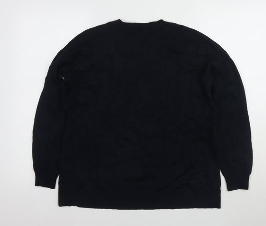 Womens UK Size 10 Debenhams Black Pullover Jumper