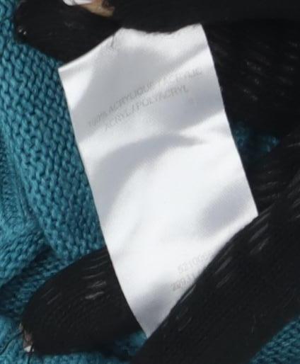 Damart Women's Blue Mock Neck Pullover Jumper Size S