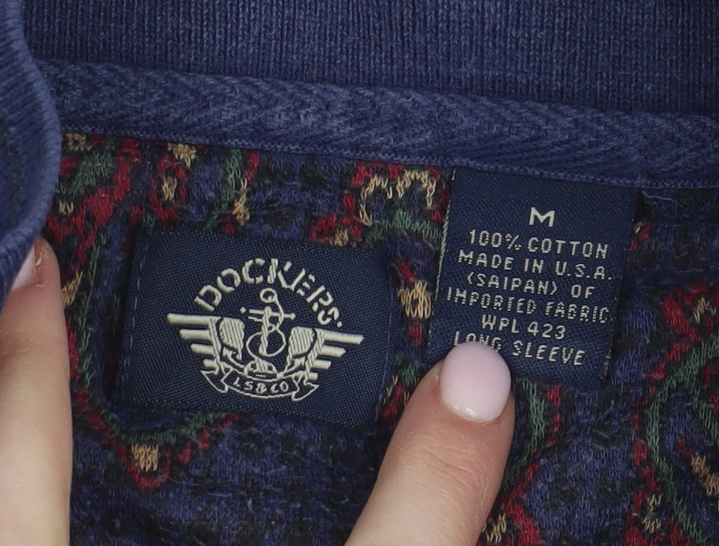 Dockers Men's Multicoloured Paisley Polo Shirt M