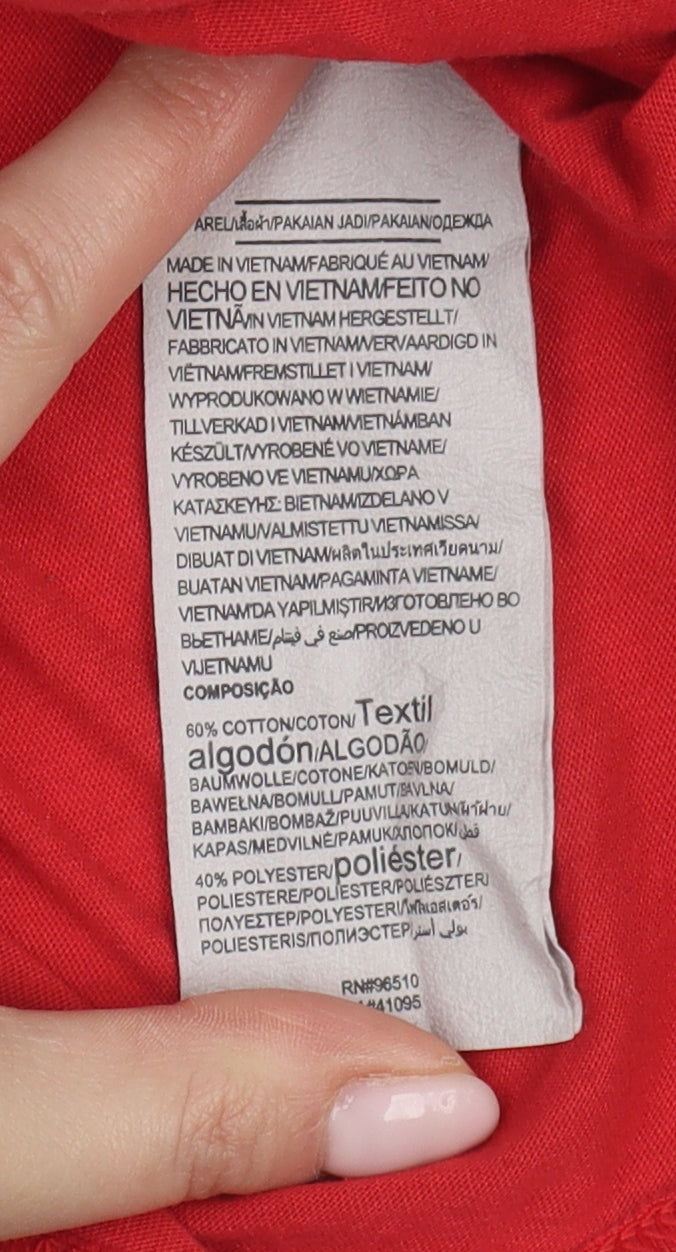 Under Armour Men's Red Crew Neck Relaxed T-Shirt L