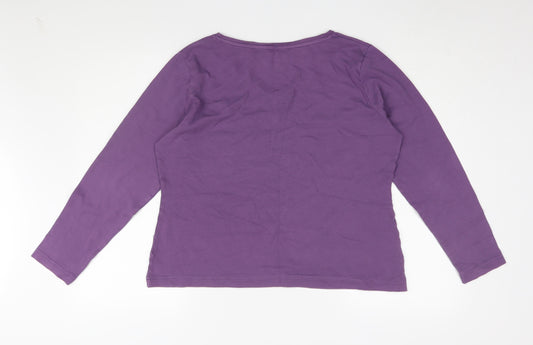 Hawkshead Women’s Purple V-Neck Long Sleeve T-Shirt