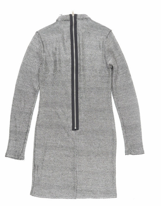 Topshop Women's Grey Sheath Dress Size 10