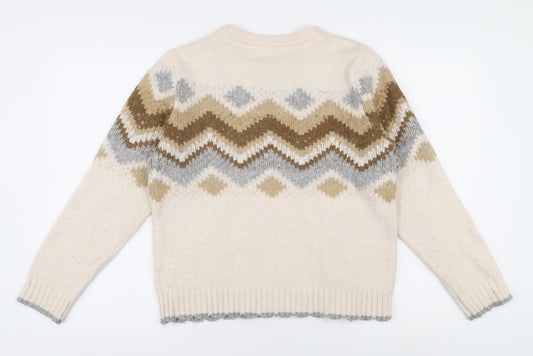 Womens UK Size 12 Fat Face Beige Sweater