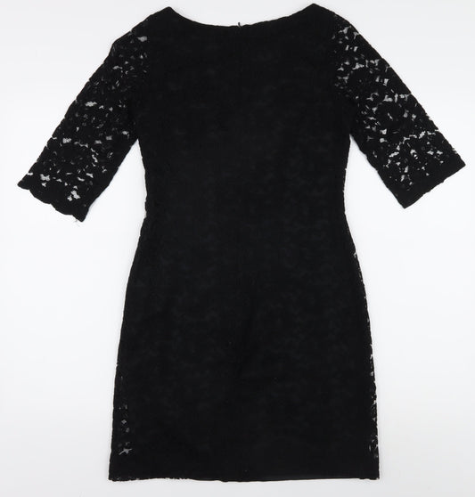 Oasis Women's Black Knee-Length Sheath Dress, Size 8