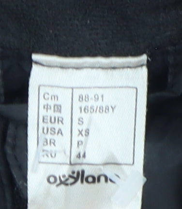 Womens UK Size 16 Oxylane Black Puffer Jacket