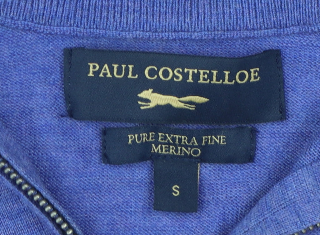Paul Costelloe Men's Purple Wool Pullover Jumper Size S