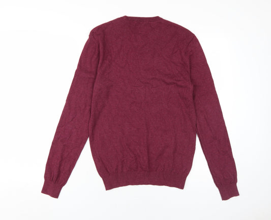 Jack Wills Men's Red Crew Neck Pullover Jumper XS
