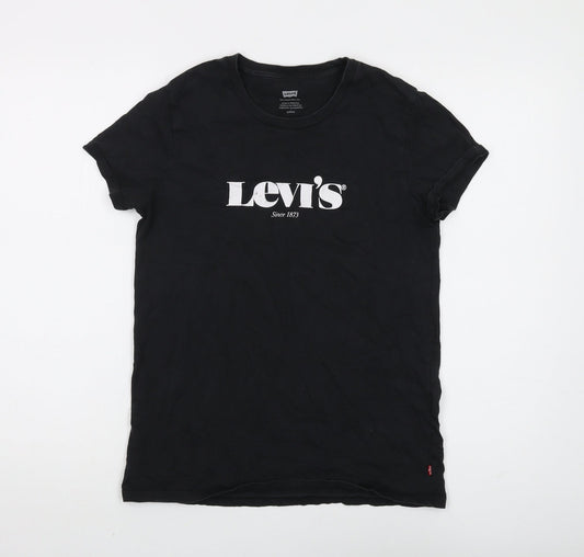 Unisex Adults UK Size S Levi's Black Basic T-Shirt