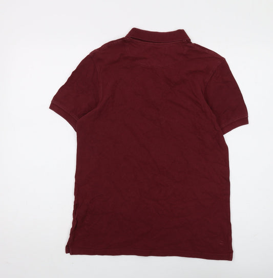 Lyle & Scott Men's Red Cotton Polo Shirt M Regular Fit