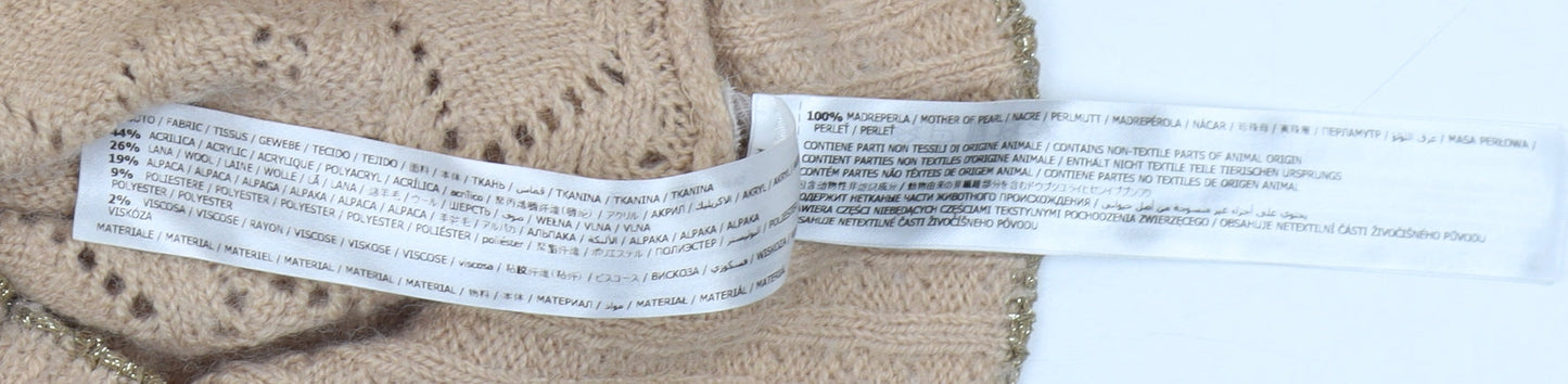 Twinset Women’s Beige Cardigan S Button Knit Jumper