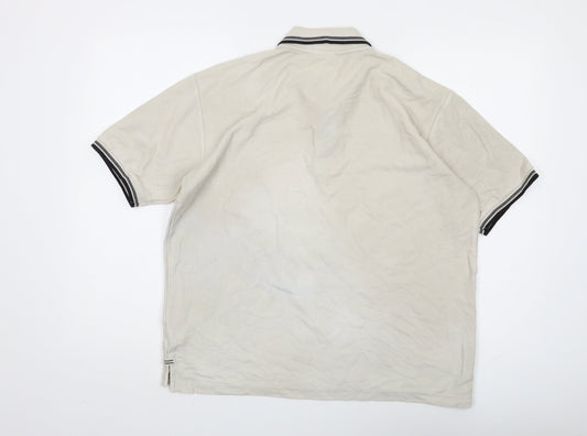 Slazenger Men's Beige Polo Shirt L - Casual Short Sleeve