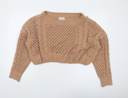 Womens UK Size S Urban Outfitters Beige Pullover Jumper