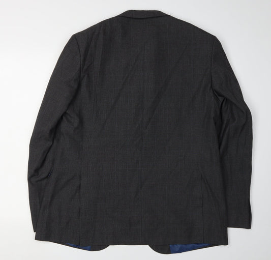 Mens UK Size 44 Cedar Wood State Regular Grey Suit Jacket