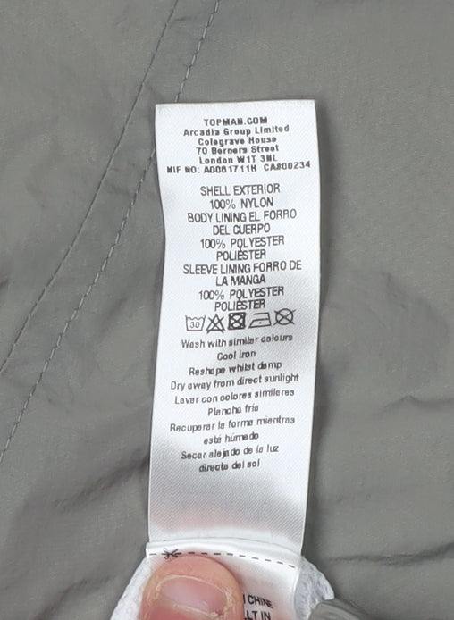 Mens UK Size M Topman Multicoloured Windbreaker Coat
