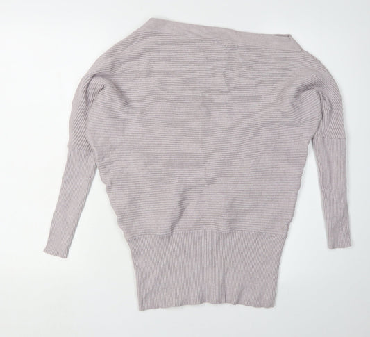 Womens UK Size S River Island Grey Pullover Jumper