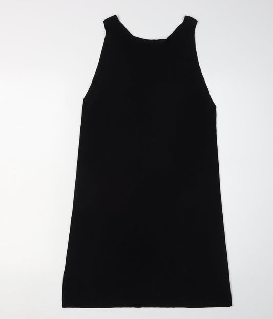 Artigiano Women's Black Midi Sleeveless Slip Dress Size 10