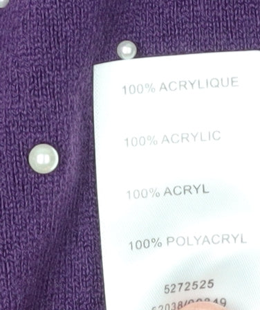 Damart Women's Purple High Neck Pullover Jumper L