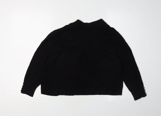 Womens UK Size M Wallis Black Cardigan Jumper