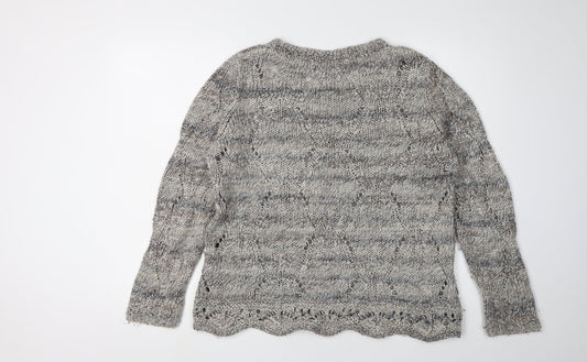 Womens UK Size 14 Marks and Spencer Grey Pullover Jumper