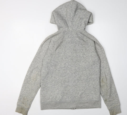 Womens UK Size 12 Jack Wills Grey Full Zip Hoodie