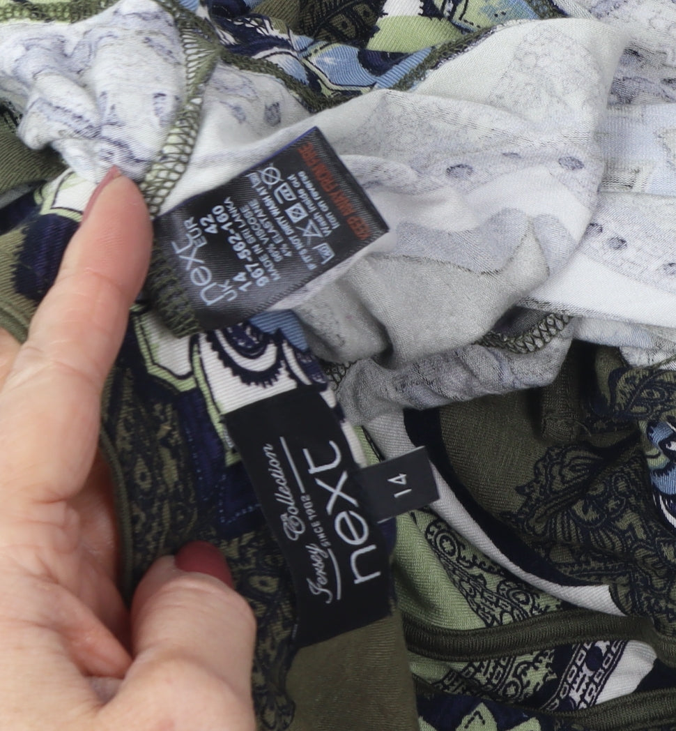 Next Women Geometric Sleeveless Dress Size 14