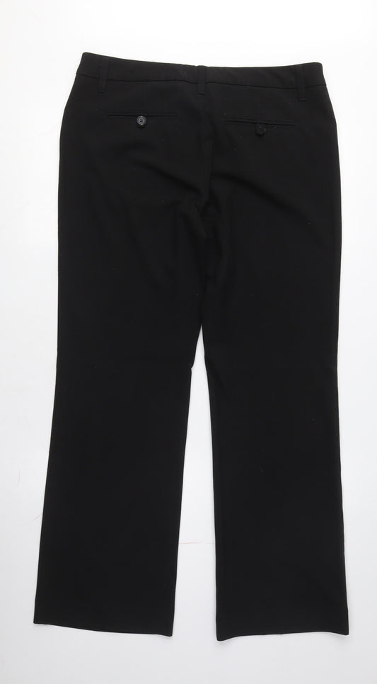 Womens UK Size L Esprit Regular Fit Dress Pants Black Trousers