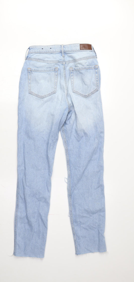 Hollister Womens Distressed Blue Straight Jeans Size 24