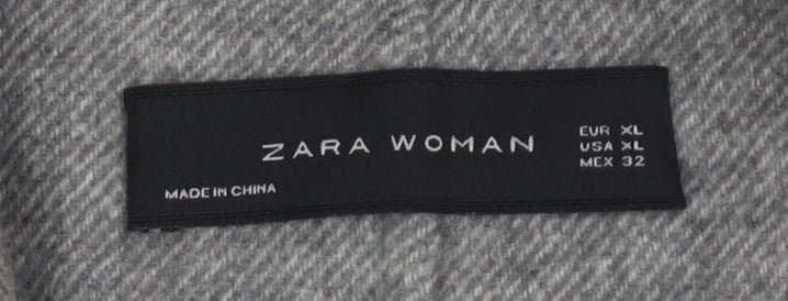 Womens UK Size 16 Zara Grey Basic Jacket